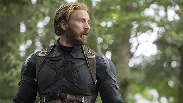 Chris Evans saat berperan sebagai Captain America di film Avengers: Infinity War.